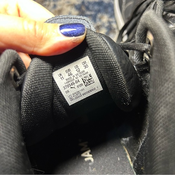 Puma Rebound Playoff Black & White High Top Lace-Up Sneakers Size 12 - Picture 9 of 10